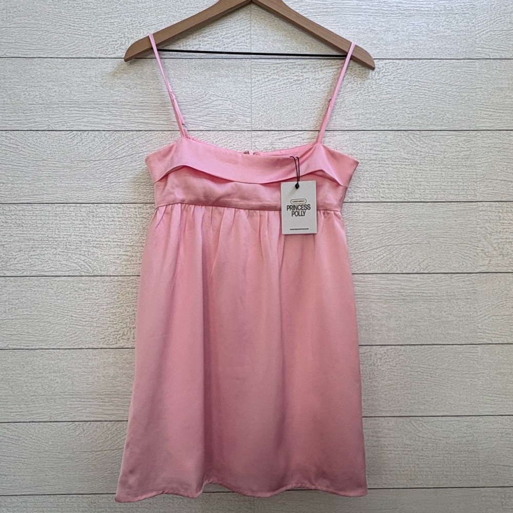 Princess Polly Ortega Mini Dress in Pink (US 4 / AU 8), NWT - Picture 7 of 14